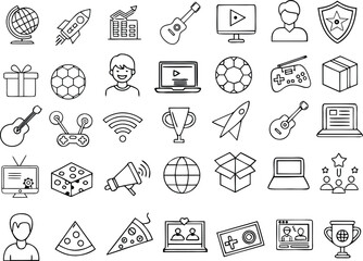 This name reflects the content and style (doodle, icons, education, school, set, illustration) and avoids the colon as requested Let me know if you'd like a more playful or formal version