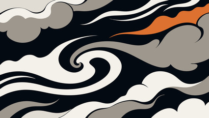 Abstract background using Japanese marbling an elegant artistic pattern