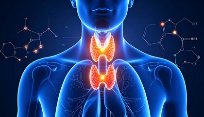 Examining Human Thyroid Gland with Molecular Structures