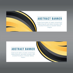 landscape banner background design concept. Web background business layout template Vector