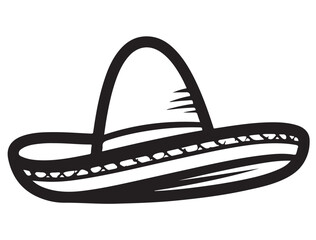 SOMBRERO HAT SILHOUETTE 