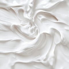 Obraz premium Abstract texture of white creamy substance