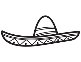 SOMBRERO HAT SILHOUETTE 