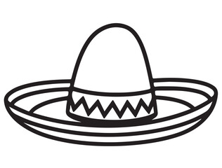 SOMBRERO HAT SILHOUETTE 