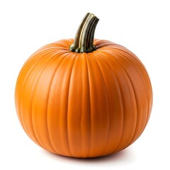 Obraz premium Close-up image of a single, ripe pumpkin.
