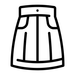 skirt line icon
