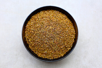 Dry organic dill seeds, herbal plant