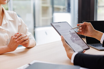 hr audit resume applicant paper and interview to applicant for selection human resource to company.HR resume employee job resume application concept.