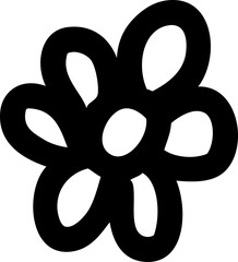 Flower cartoon cute fun decoration