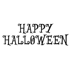 Happy Halloween Greeting wish Design Sublimation Text Illustration for Halloween Holiday Design