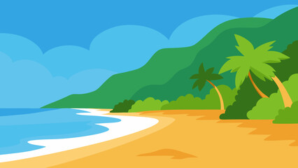 Obraz premium Unwind on a Quiet Secluded Beach on the Tropical Island of Kauai