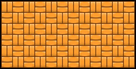 Traditional Woven Bamboo Texture Seamless Tileable Vector Pattern in Yellow Tone Perfect for Wallpaper and Fabric Background Design