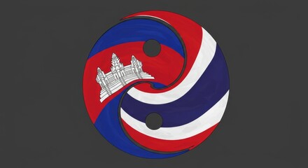 A simple and clear name for this image could be:
Flags of South Korea and South Africa with patriotic symbols and USA-themed icons