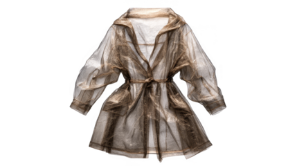 Waterproof white raincoat with hood, stylish rain protection for all seasons stylish.