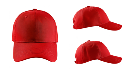 Red baseball cap held firmly in a white vise, striking contrast in sports and tools.