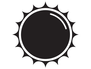 SUN ICON SILHOUETTE