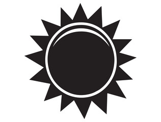 SUN ICON SILHOUETTE