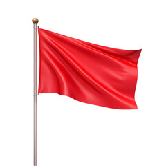 Crimson Flag A Study in Texture and Movement