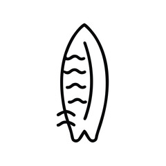 Outline Design of a Surfboard with Wave Motion Lines