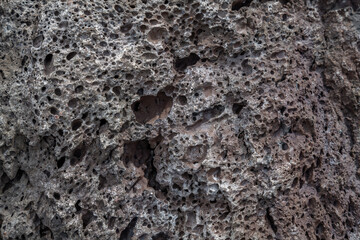 Vesicular texture. BASALT, ROCKS OF SAN FRANCISCO VOLCANIC FIELD. Bonito Lava Flow. Bonito Vista Trail, Sunset Crater Volcano National Monument, Flagstaff, Arizona

