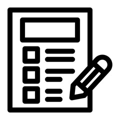 Checklist Form with Pencil Icon