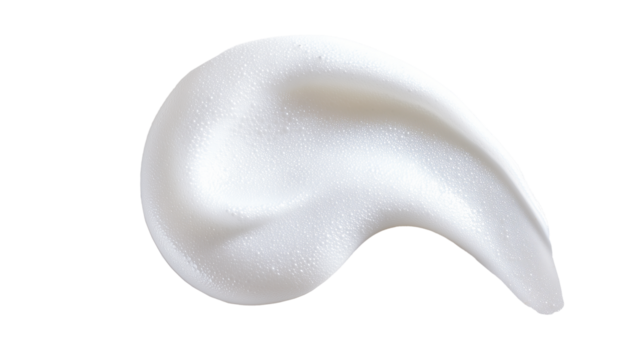 soap foam  on transparent background
