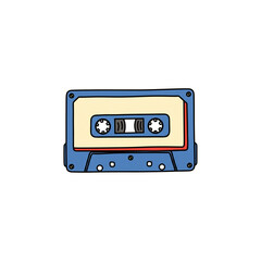 Obraz premium audio cassette isolated on white