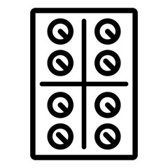Medical Pill Blister Pack Icon