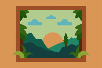 Fototapeta premium framed by nature