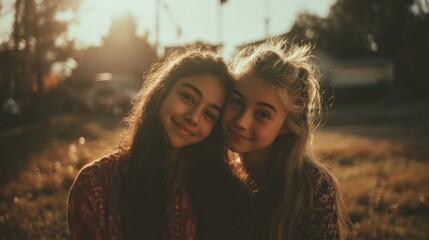 Falling in Love and Friendship in Warm Vintage Glow