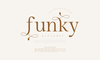 Playful and stylish serif font with swirl accents, great for posters, packaging, and branding