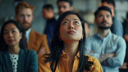 A diverse team of professionals in business meeting.