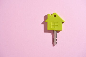 small  house shape with key hard shadow.