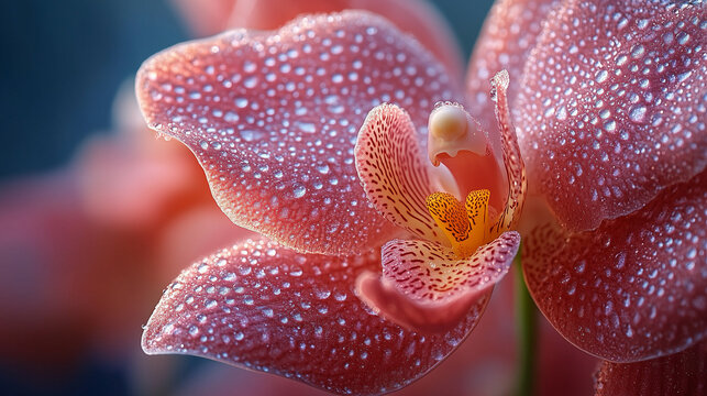 pink orchid closeup