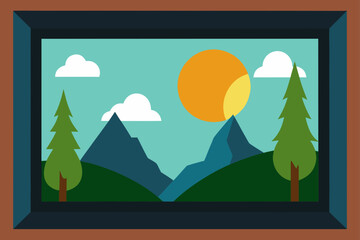 Fototapeta premium framed by nature