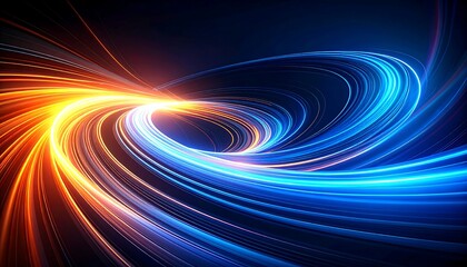 Abstract swirling light patterns