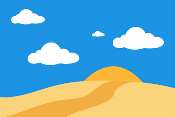 Obraz premium sand between the clouds