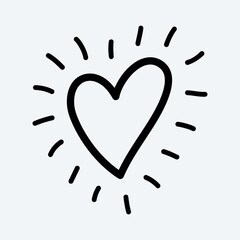 heart doodle drawing