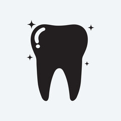 Tooth fairy dental silhouette illustration