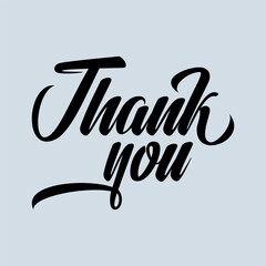 Thank you lettering