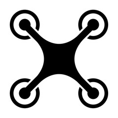 Drone quadrocopter icon vector for graphic design, logo, web site, social media, mobile app, ui illustration