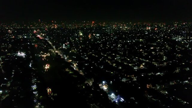 Firework on River BKT West Jakarta