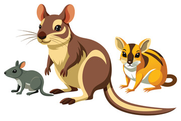 Vector Illustration or vector art of Rabbits