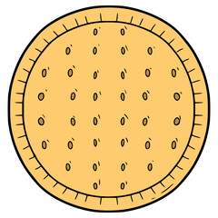 Marie biscuit illustration hand drawn isolated vector