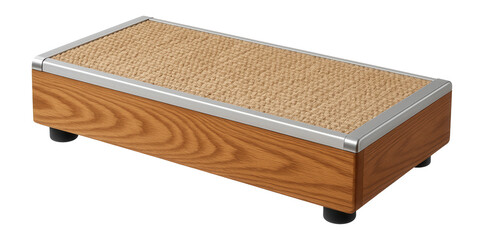 Commercial-grade horizontal scratcher for a veterinary clinic, offering a robust and durable build.