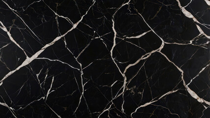 Dramatic Black Marble Surface With Striking White Veining And Elegant Natural Patterns. Luxurious Stone, Abstract Background, Modern Design, High End Texture, interior design, product backdrops