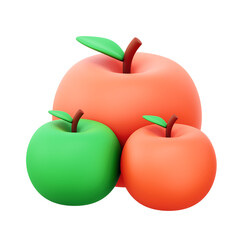 apple 3d illustration