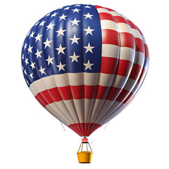 Patriotic Hot Air Balloon American Flag Design