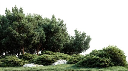 pine tree in the grass