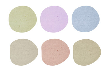 変形円形フレームセット　和紙テクスチャ